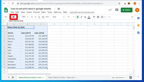 google sheets define print area: How does the concept of print area in Google Sheets benefit users who need to manage large datasets?