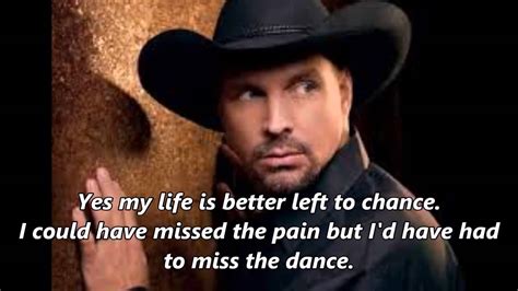 the dance lyrics garth brooks meaning does this song reflect the struggles of everyday life?